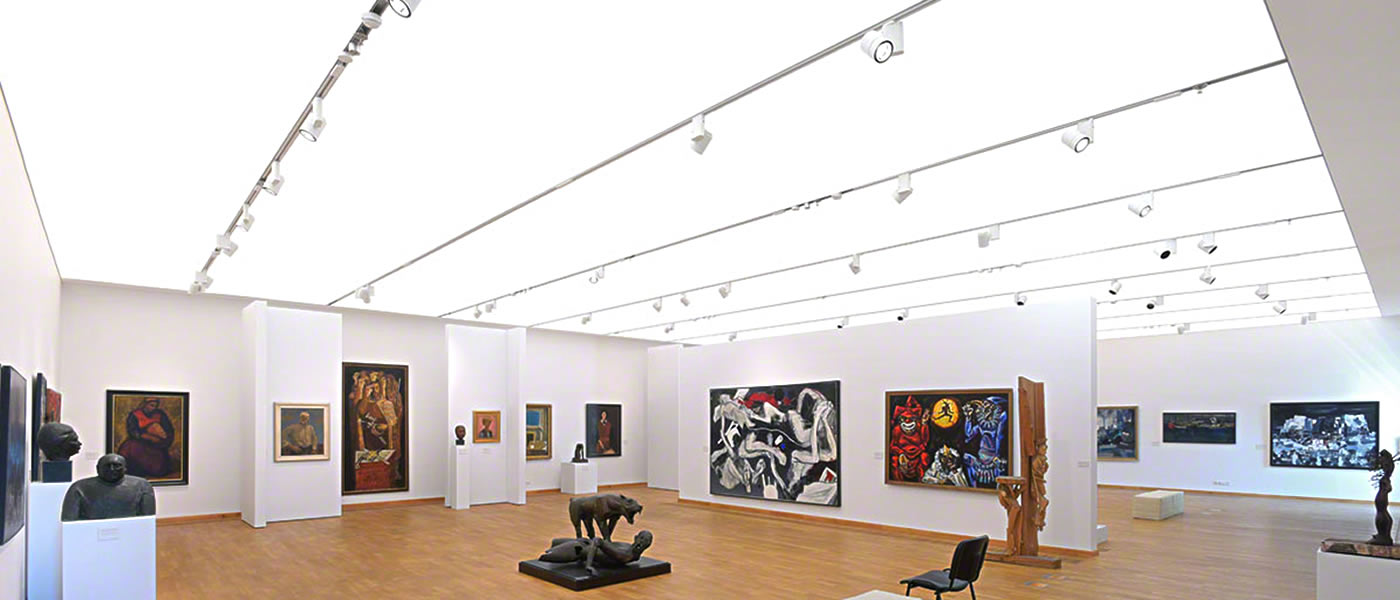 Foreign Art Gallery - plafond Barrisol Lumière