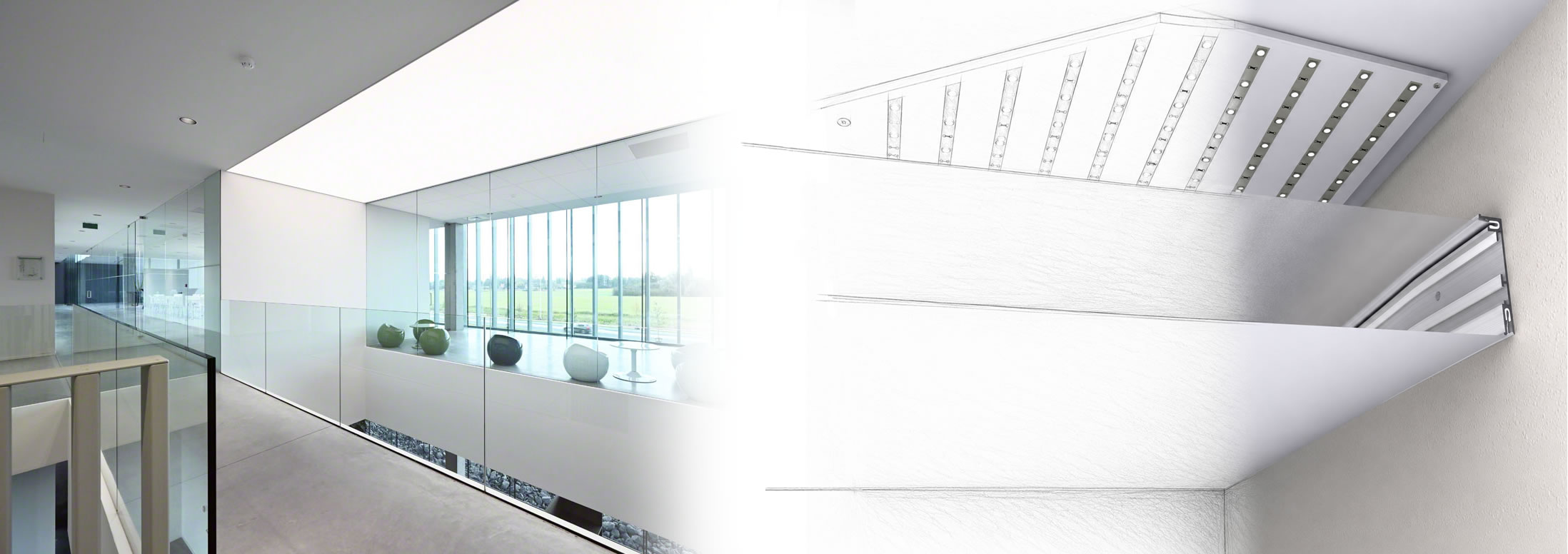 Plafond lumineux - profiles mini-star Barrisol
