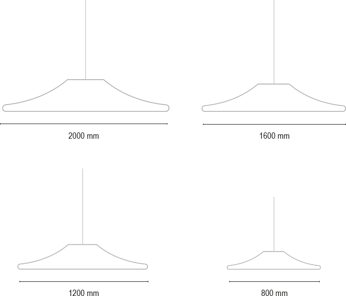 Dimensions luminaire Barrisol Doppio