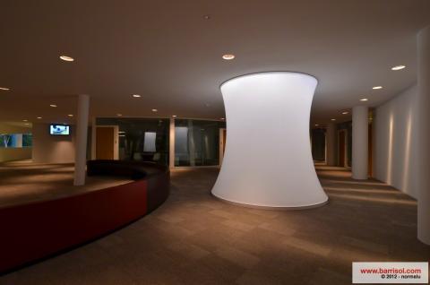 Colonnes 3D lumineuses Barrisol Lumière