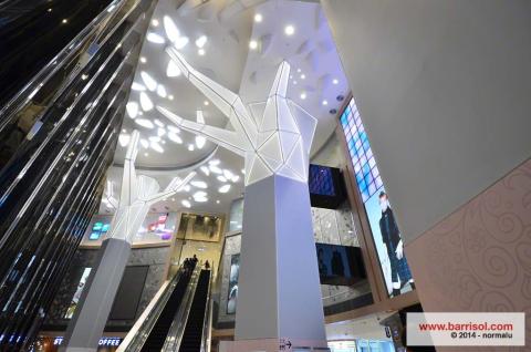 V City - Colonne 3D Lumineuse