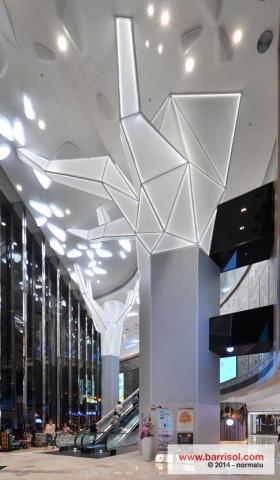 V City - Colonne 3D Lumineuse