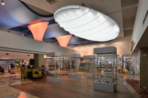 Luminaire Barrisol et colonnes 3D lumineuses