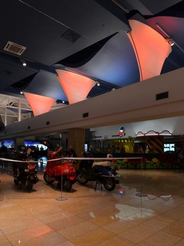 Colonnes 3D lumineuses Barrisol