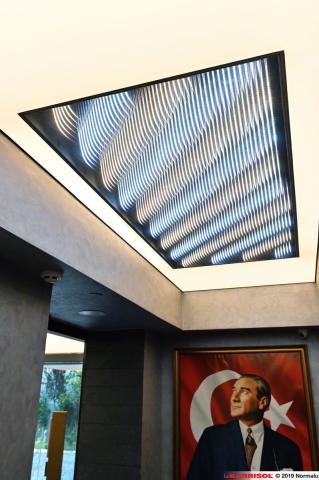 Plafond Barrisol lumineux effet 3D - ELT3D