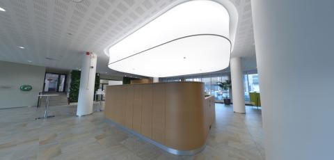 Fennia - forme 3D lumineuse acoustique Barrisol