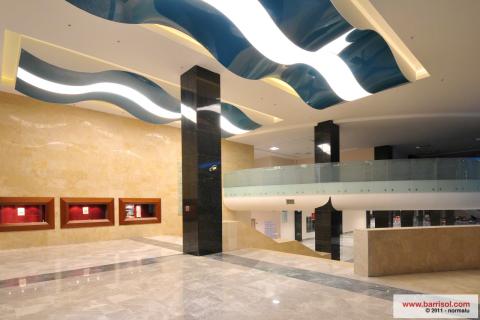 Plafond Barrisol Lumière forme 3D vague