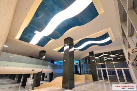 Plafond Barrisol Lumière forme 3D vague
