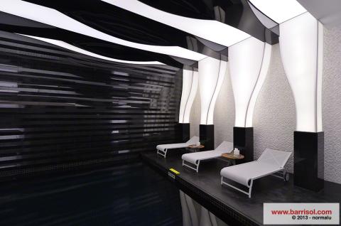 Formes 3D lumineuses Barrisol Lumière