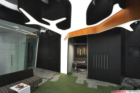 Forme 3D lumineuse - Barrisol Lumière