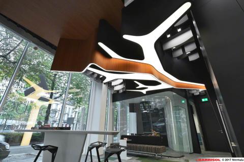 Forme 3D lumineuse - Barrisol Lumière