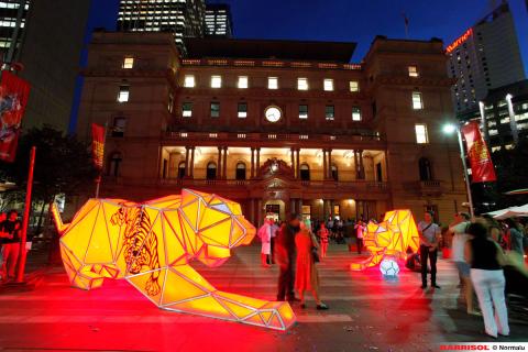 Forme lumineuse 3D Barrisol - tigre