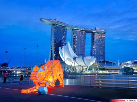 Forme lumineuse 3D Barrisol - tigre