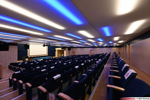 Plafond lumineux Barrisol Lumière acoustique