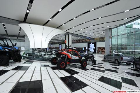 Forme 3D lumineuse Barrisol Lumière