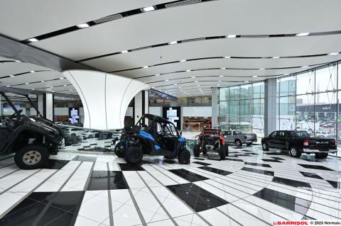 Forme 3D lumineuse Barrisol Lumière