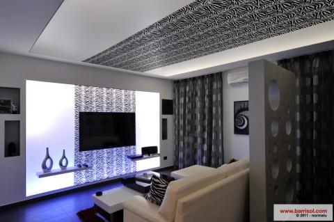 Plafond imprimé lumineux Barrisol - Creadesign