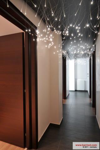 Plafond Barrisol avec éclairage fibre optique