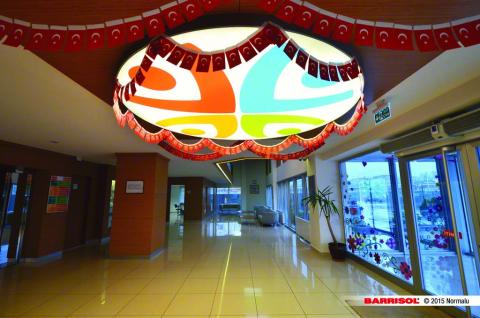 Luminaire Barrisol imprimé