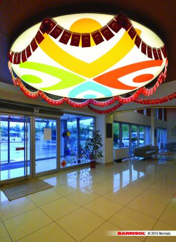 Luminaire Barrisol imprimé