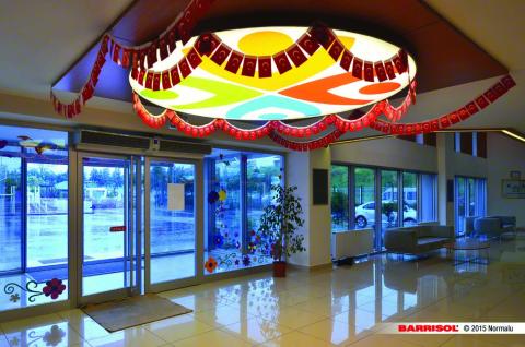Luminaire Barrisol imprimé