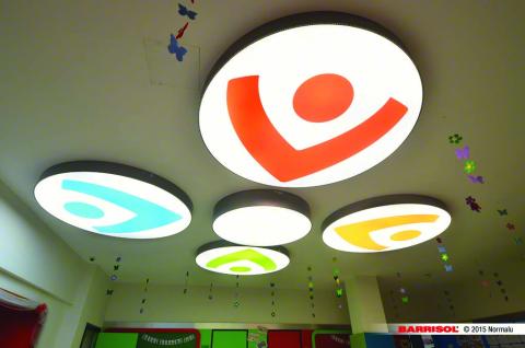 Luminaires barrisol imprimés