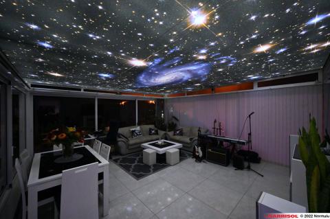 Plafond galaxie éclairé Barrisol