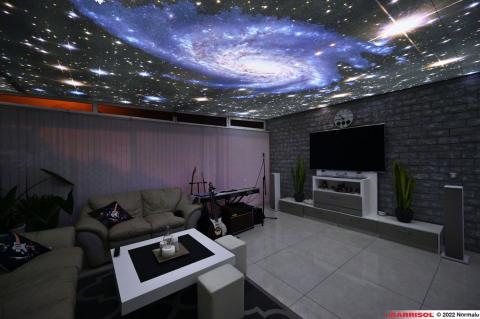Plafond galaxie éclairé Barrisol