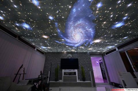 Plafond galaxie éclairé Barrisol