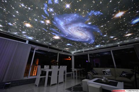Plafond galaxie éclairé Barrisol