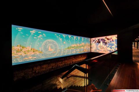 Mur lumineux imprimé Barrisol