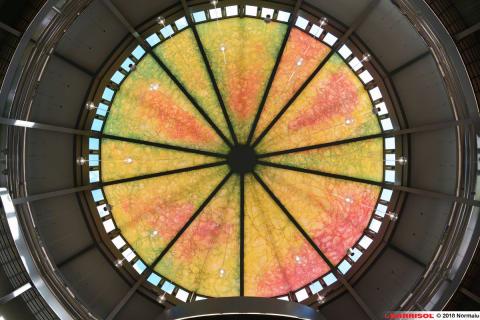 Plafond lumineux print Barrisol - Halles Laissac