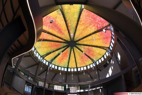 Plafond lumineux print Barrisol - Halles Laissac