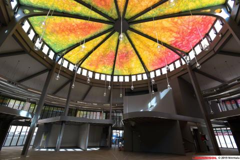 Plafond lumineux print Barrisol - Halles Laissac