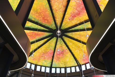 Plafond lumineux print Barrisol - Halles Laissac