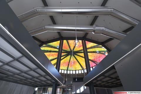 Plafond lumineux print Barrisol - Halles Laissac