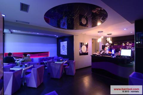 Plafond Barrisol avec fibres optiques