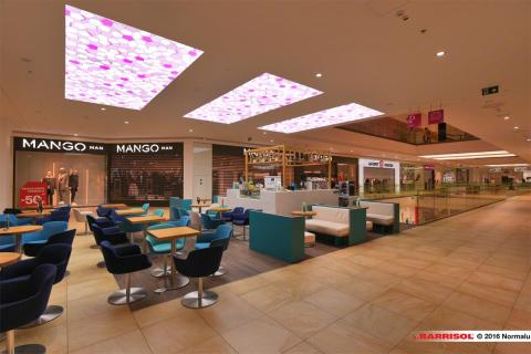 Mall of Split - Plafonds Barrisol Lumière imprimés
