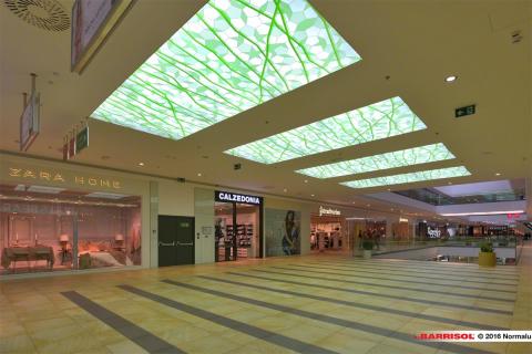 Mall of Split - Plafonds Barrisol Lumière imprimés