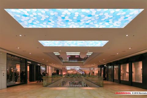 Mall of Split - Plafonds Barrisol Lumière imprimés