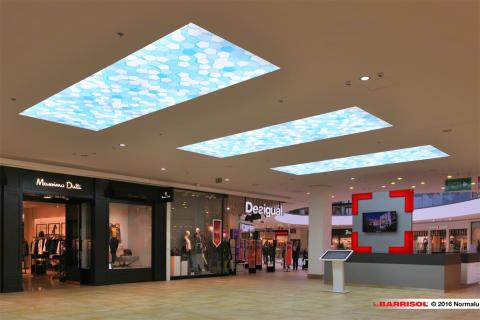 Mall of Split - Plafonds Barrisol Lumière imprimés