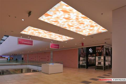 Mall of Split - Plafonds Barrisol Lumière imprimés