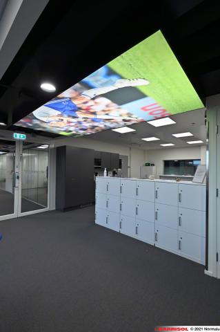Plafonds Barrisol Lumière acoustique imprimés