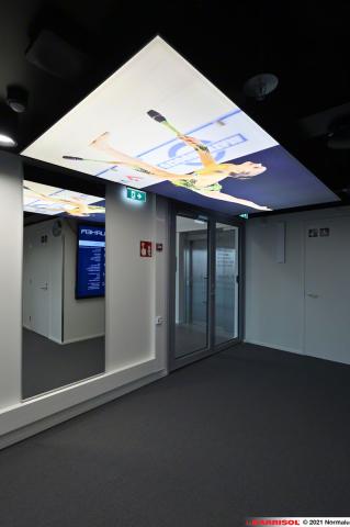 Plafonds Barrisol Lumière acoustique imprimés
