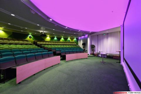 Plafond lumineux acoustique couleur Barrisol