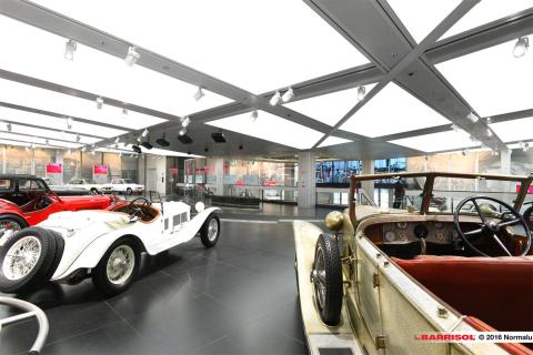 Musée Alfa Romeo - plafond Barrisol Lumière