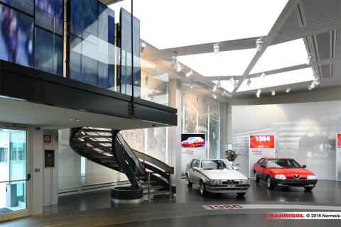 Musée Alfa Romeo - plafond Barrisol Lumière