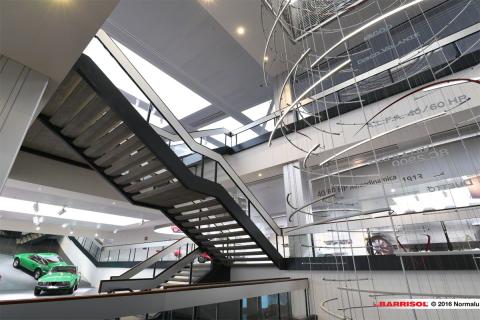 Musée Alfa Romeo - plafond Barrisol Lumière