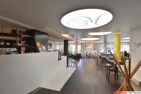 Café Mozart, Mulhouse - plafond Barrisol Lumière