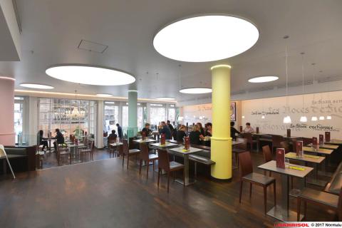 Café Mozart, Mulhouse - plafond Barrisol Lumière
